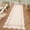 Beige, variant on ZACOO 2'x6' Modern Bow Border Runner Rug for Hallway, Scalloped Edge Machine Washable Ultra Thin Non Slip Carpet for Entryway Kitchen, Beige