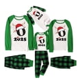 thumbnail image 2 of Pijamas familiares con estampado de cuadros navideños de moda, mono de bebé, monos de poliéster para bebé, 2 of 4