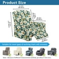 thumbnail image 7 of Xoenoiee White Flower Pattern Recliner Slipcovers with Arms 4 Pieces Lazyboy Recliner Chair Cover Non Slip Recliner Slip Covers for Recliner Chair with Pockets Furniture Protector for Living Room, 7 of 7