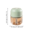 thumbnail image 3 of Mini Garlic Chopper with Stainless Steel Blades, USB Rechargeable Portable Food Mincer, Wireless Food Processor for Garlic, Chili, Spices, Food Kitchen Gadgets, Green, 3 of 8
