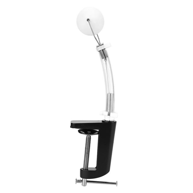 Pong Trainer, Showing Hit Rate and Degree of Rotation, PP Table Tennis Trainer Tennis Training Robot, Black