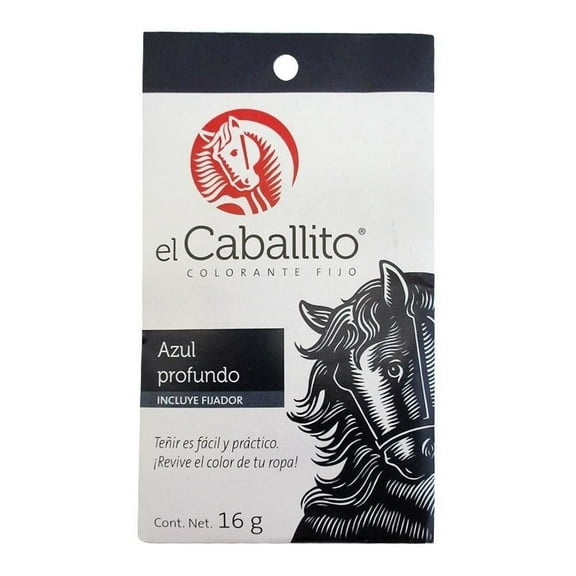 Colorante para telas El Caballito   azul profundo 16 g