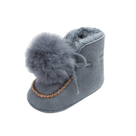 

Rovga Toddler Shoes For Kids Babys Boys Girls Winter Hair Ball Fluffy Cotton Shoes Babys Shoes Cotton Boots