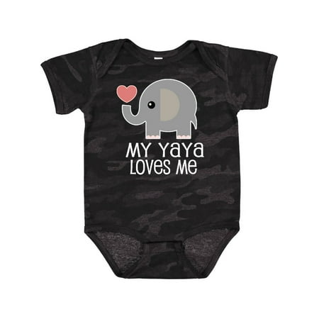 

Inktastic My Yaya Loves Me Grandchild Gift Baby Boy or Baby Girl Bodysuit