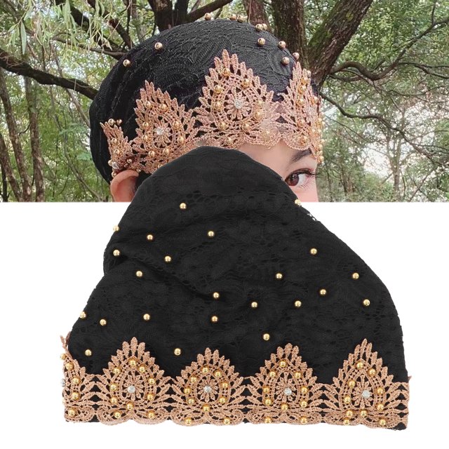 Exquisita Envolta de Cabeza de Turbante de Terciopelo Brillante, Sombrero de Diseño Floral Elérstico Suave, Sombrero de Cabeza Cómodo para el Uso Diario de