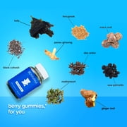 BEARVANA Peach Support Gummies for Women, Fitness Supplement with Maca Root, Fenugreek, Vitamins, Berry Flavor, 60 Ct