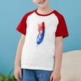 thumbnail image 2 of ZACPNCV Toddler Boys 4th of July Shirts Kids Flag T-Shirt Girls Patriotic Short Sleeve Tees Cotton Top Clothes Red 9-10 Years, 2 of 8
