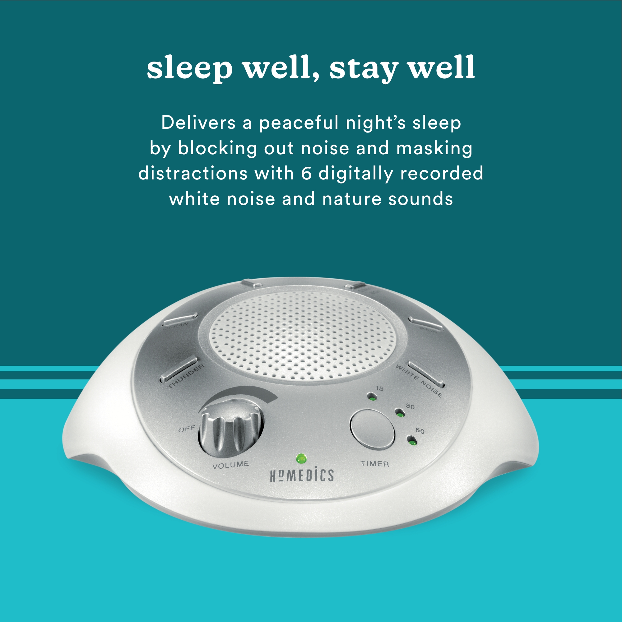 HoMedics Sound Spa White Noise Machine, Portable photo 8