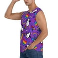 thumbnail image 3 of Lsque Rainbow Lgbt Penguin Print Men's Cotton Blend Sleeveless Muscle Shirts (S-3XL)- Moisture Wicking, Odor Protection, UPF 30+,Medium, 3 of 8