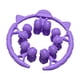 thumbnail image 5 of Rodillo de masaje, rodillo muscular, 20 ruedas, abrazadera circular para piernas, masajeador de piernas para muslos, brazos y pantorrillas. Púrpura, 5 of 8