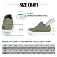 thumbnail image 7 of JENN ARDOR Women’s Wedge Sneakers Platform Heel Shoes Low Top Lace Up Fashion Canvas Shoes & Zipper, 7 of 7
