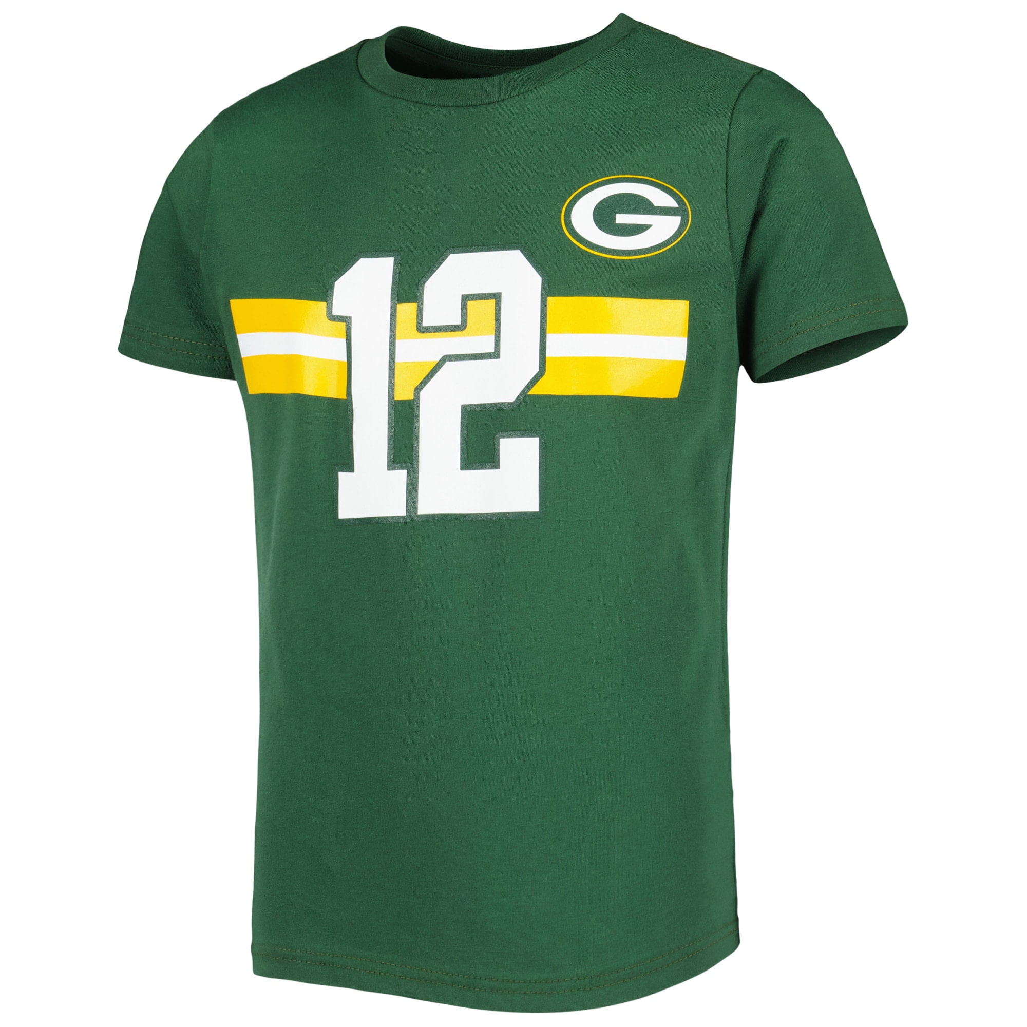 Green Bay Packers Boys 4-18 SS Player Tee-Rodgers 9K1BXFE98 L10/12