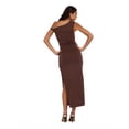 thumbnail image 6 of Forever 21 Women’s Maxi Dress with Side Ruching Detail and High Neckline, Sleek Fitted Silhouette with Side Slit for Evening and Special Occasions, XS-XL, 6 of 6