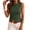 Army Green, variant on CYRBOKO Women's Knited Tank Tops, Crew Neck Sleeveless Summer Pullover Activewear Tops Wine Size XL