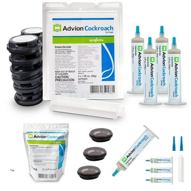 Advion Cockroach Gel - 4 Pack with Plunger and Two Tips