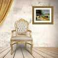 thumbnail image 3 of Renoir, Pierre-Auguste 32x26 Gold Ornate Wood Framed with Double Matting Museum Art Print Titled - View of Bougival, 3 of 4