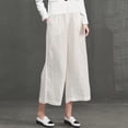 thumbnail image 2 of AOMPMSDX Pants For Women Pants Loose Casual Wide Elastic Leggings Trousers Waist Women Fashion Women'S Casual Pants White Loose Fit Trousers XXL, 2 of 6