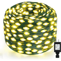 GooingTop LED Christmas Lights Outdoor,Total 108ft 200 LED Christmas Lights Plug in with 8 Modes,UL-Listed Warm White Christmas Twinkle Lights for Room Patio Wedding Christmas Outdoor Decor