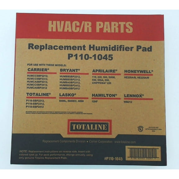 P110-1045 Carrier Humidifier Pad 9 1/2" X 10" OEM P110-1045