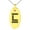 Gold, variant on Stainless Steel Letter L Initial Empire Monogram Engraved Small Oval Charm Pendant Necklace