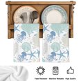 thumbnail image 5 of Coral Jellyfish Coastal Kitchen Towels Set of 2, Blue Summer Nautical Starfish Absorbent Dish Towels for Kitchen, Microfiber Hand Towel, Quick Drying Tea Towel for Cleaning Decorative Dishcloths, 5 of 7