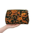 thumbnail image 4 of Naloa Daisies Leather Makeup Bag for Purse Travel, Portable Small Cosmetic Organizer for Women and Girls, Make up Bag with Zipper, 4 of 8
