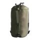 thumbnail image 1 of Sleeping bag liner, compression sack, waterproof nylon, lightweight camping gear, army green., 1 of 5