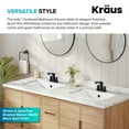 thumbnail image 2 of Kraus Fus-14102 Indy 1.2 GPM Centerset Bathroom Faucet - Black, 2 of 7