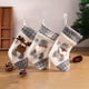 thumbnail image 1 of 3 piezas de medias navideñas blancas decoración navideña anciano muñeco de nieve bolsa de regalo de Navidad colgante para árbol de Navidad, 1 of 5