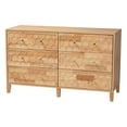 thumbnail image 4 of Baxton Studio Hosea Japandi Dresser, 6-Drawer, Natural, 4 of 10
