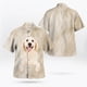 thumbnail image 5 of Camisas hawaianas con estampado 3D de cara de perro Collie Beagle Retriever, camisas de calle de verano, camisas de moda para mujeres y hombres, camisas con botones lindos para niños, 5 of 5