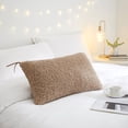thumbnail image 2 of Better Homes & Gardens 14" x 24" Beige Oblong Teddy Plush Sherpa Polyester Throw Pillow (1 Count), 2 of 5