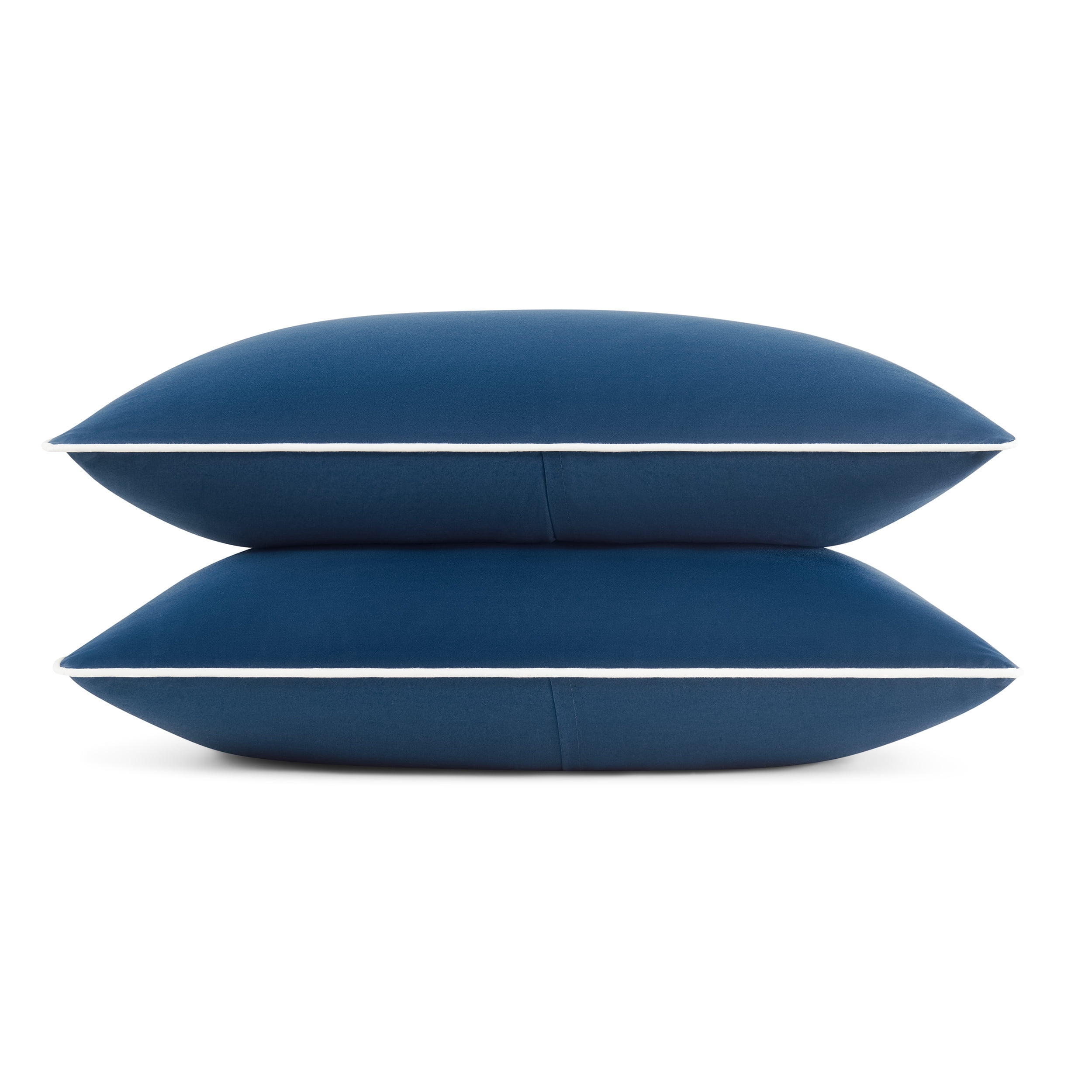 Wamsutta 1846 Cotton Tencel 3-Piece Titan Blue Solid Comforter Set, King
