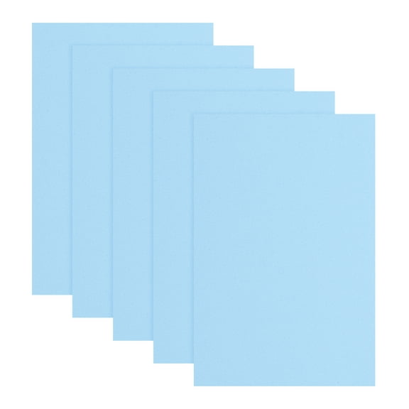 Uxcell 5 Pcs Light Blue EVA A4 Foam Sheets Crafts, 12 x 8 Inch Foam Paper for DIY Crafts Project Classroom Scrapbook Art Cards Home Office Decoration (2mm Thick)