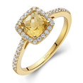 thumbnail image 3 of Lafonn Aria Sterling Silver Gold Plated Citrine Ring, 3 of 5