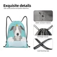 thumbnail image 4 of Daiia Dog In Bathtub Pattern Drawstring Backpack, Gym Bag, Lightweight Backpack, Water-Resistant Bag Travel Sports Backpack, Fitness Bag, Yoga Bag-Medium, 4 of 6