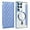 Blue, variant on ShellTech for Samsung Galaxy S24 Ultra Magnetic Case,[Compatible with MagSafe] Full Protective Flip Folio Wallet Case with RFID Blocking Card Slot Quilted Leather Phone Case,Royalblue