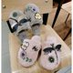 thumbnail image 2 of Zapatillas de casa para mujer con diamantes de imitación, suave felpa, forro polar, para dormitorio, espuma viscoelástica, cómodas, antideslizantes, 2 of 5