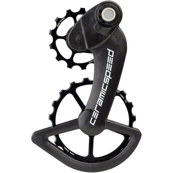 CeramicSpeed OSPW Pulley Wheel System for Campagnolo Derailleurs - Alloy Pulley, Carbon Cage, Black