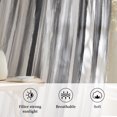 thumbnail image 6 of Black Gray White Sheer Curtains 45 Inch Length, Light Filtering Voile Curtain Panel, Vintage Rustic Abstract Ombre Aesthetic Rod Pocket Drapes Window Treatments for Living Room Bedroom 52"x45", 6 of 9