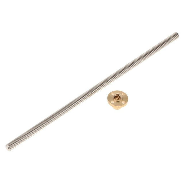 Tornillo de material acero inoxidable Tuerca de Cobre Accesorios de Impresora tal se describe, 250mm shamjiam Tornillo de avance y tuerca
