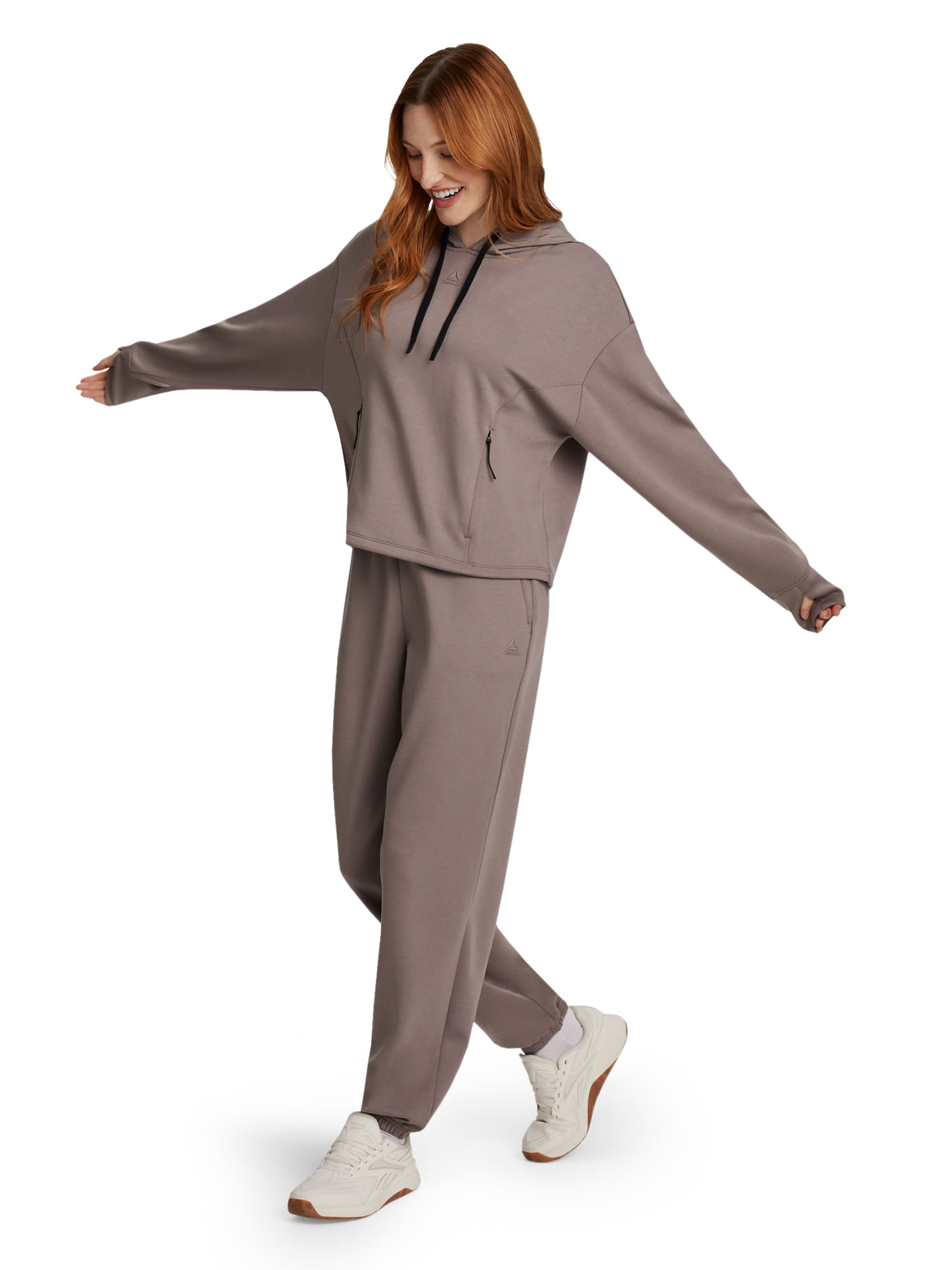Reebok Women's Momentum Hoodie with Bungee Cinched Bottom, Sizes XS-XXXL