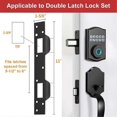 thumbnail image 4 of Door Strike Plate Double Holes, Heavy-duty Latch Reinforcement Plate For Door Handle And Deadbolt (, 4 of 5