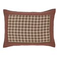 thumbnail image 1 of Chestnut Brown Rustic & Lodge Bedding Graham Cotton Hand Quilted Patchwork Sham, 1 of 2