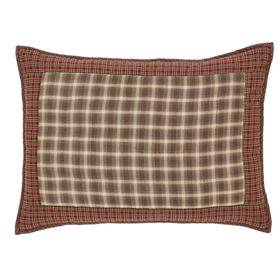 Chestnut Brown Rustic & Lodge Bedding Graham Cotton Hand Quilted Patchwork Sham