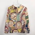 thumbnail image 5 of Rick And Morty Zip Up Hoodies Unisex Realistic 3D Print Sweatshirt Long Sleeve Hooded Jacket Coat L, 5 of 8