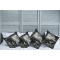 thumbnail image 6 of Ambesonne Grey Throw Pillow Cover 4 Pack, Exotic Wildlife, 24", Grey, 6 of 6