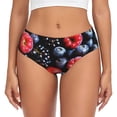 thumbnail image 1 of Fotbe Variety Of Fruits And Berries Calzones Estampados para Mujer – Ropa Interior de Algodón, Cómoda, Suave y Elástica-X-Large, 1 of 6