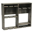 thumbnail image 1 of Botellero Elegant Designs HG1020-RGY, soporte de madera y cristal, 1 of 8
