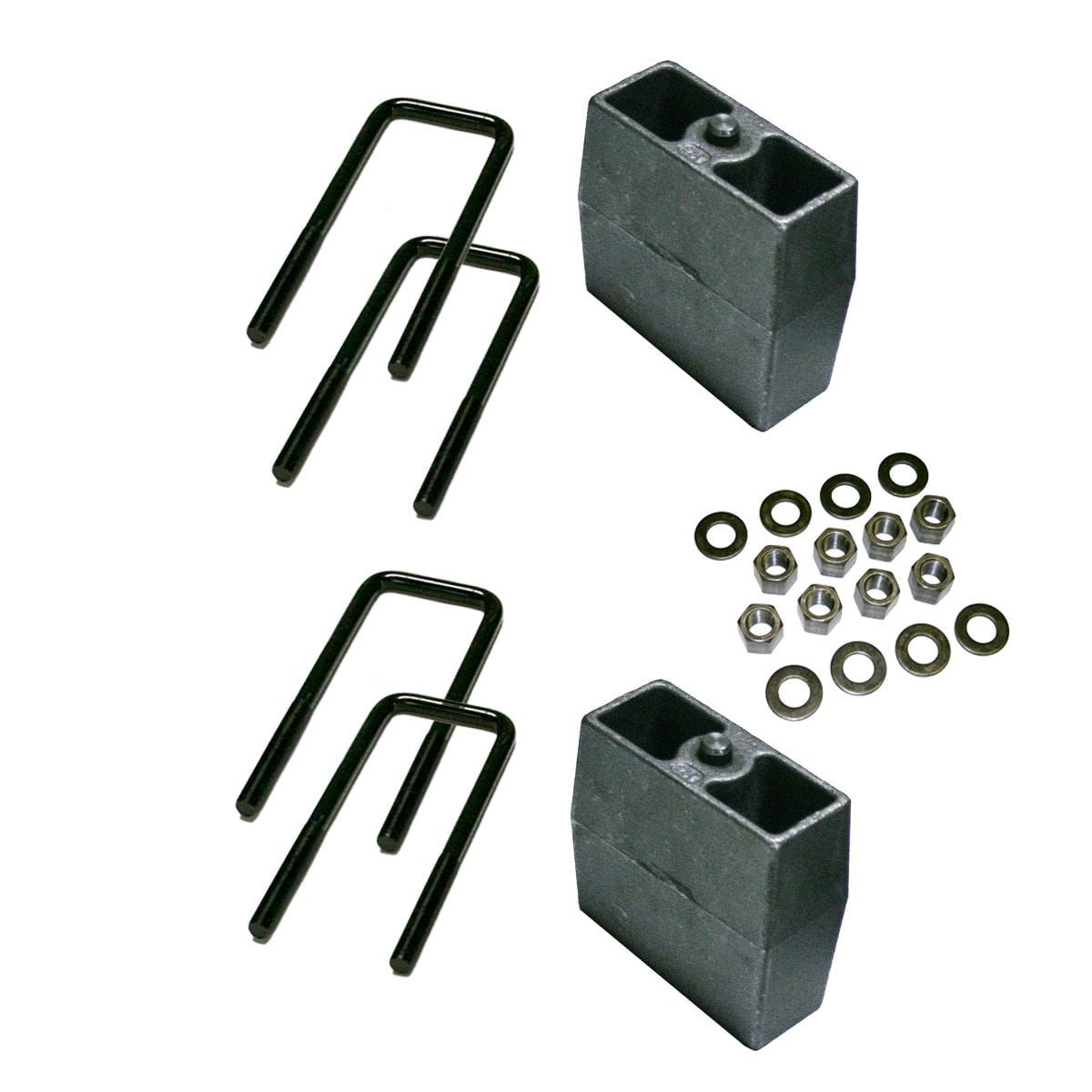 Superlift 3859 Leaf Spring Block Kit 5 Inch Lift; Cast Iron; Set Of 2